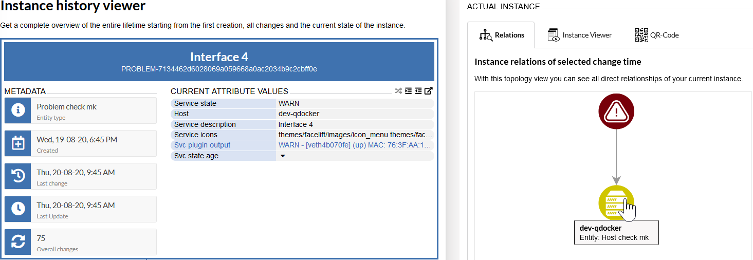 Versio.io Checkmk instance overview