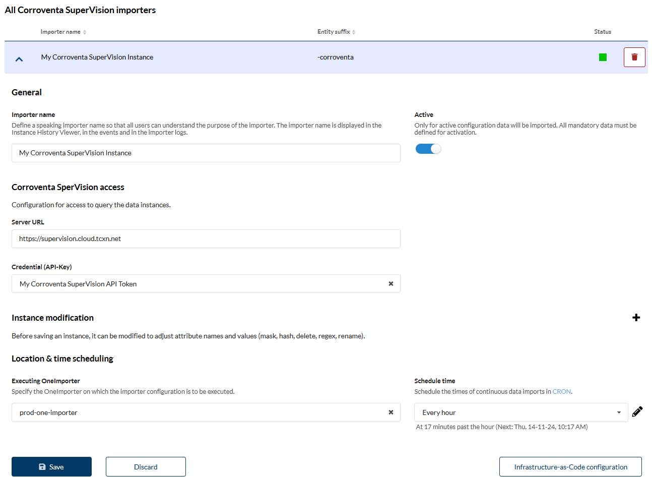 Versio.io Corroventa SuperVision importer configuration