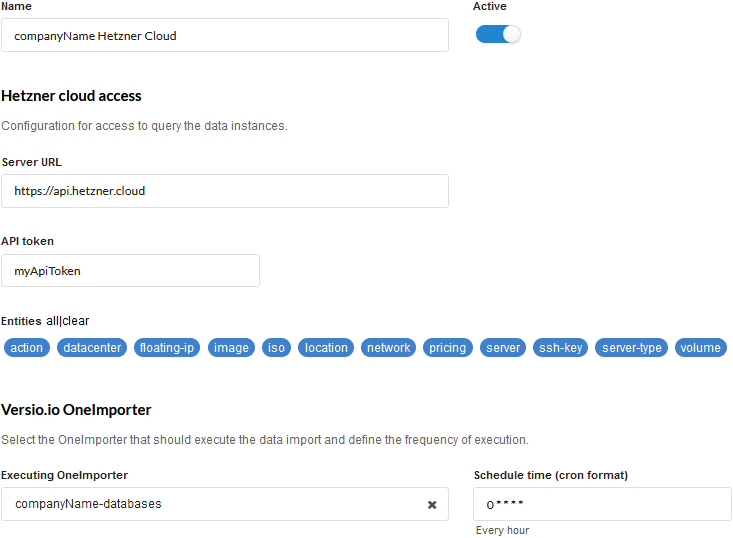 Versio.io Hetzner Cloud importer configuration