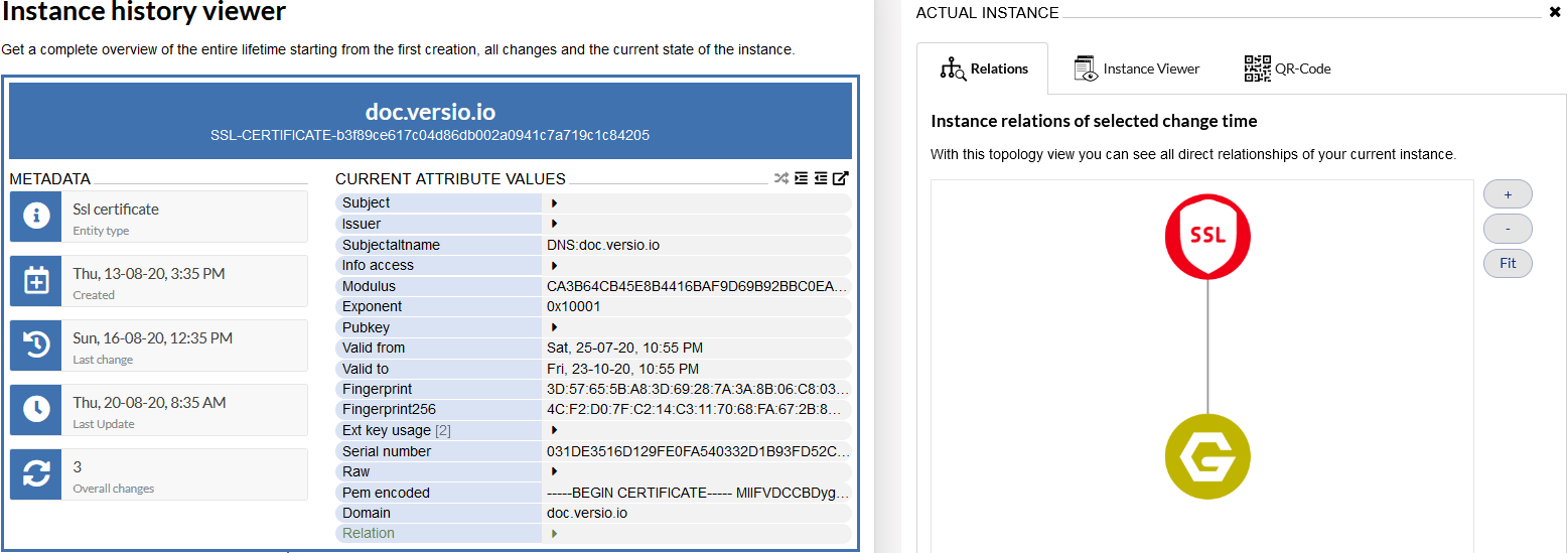 Versio.io configuration file instance
